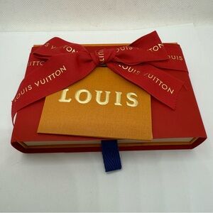 Louis Vuitton LV Holiday Limited Slide Out Gift Box with Ribbon & Card 5.5x3.5x1
